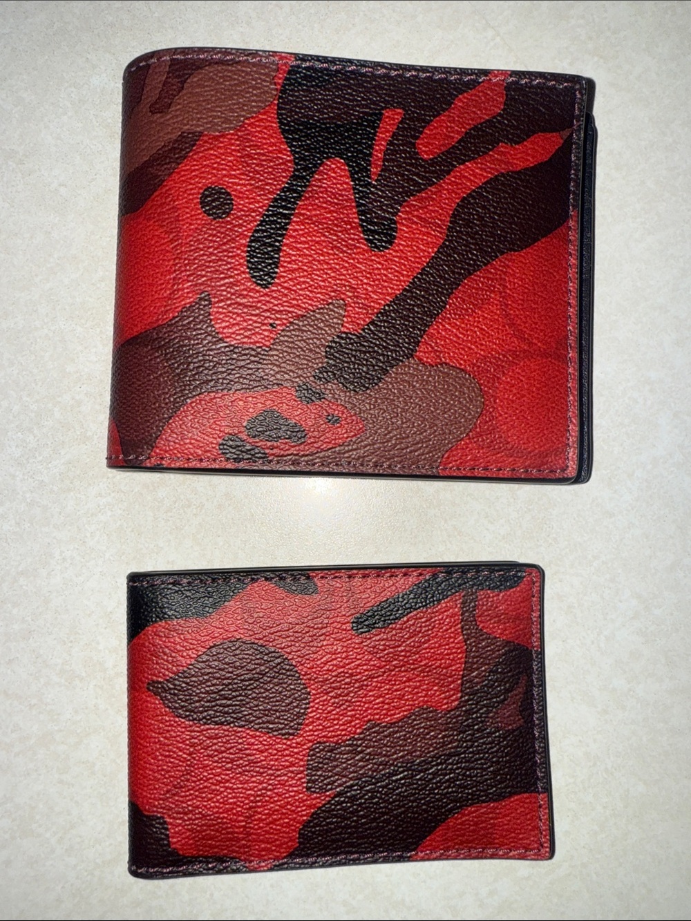 Coach camo wallet